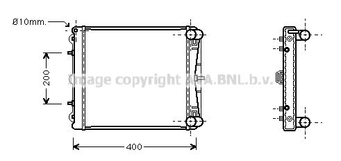 AVA QUALITY COOLING Radiaator,mootorijahutus PR2037